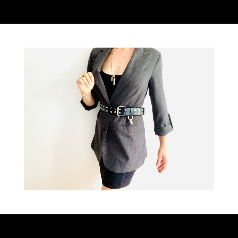 Long Gray Vintage Blazer